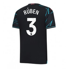 Manchester City Ruben Dias #3 Replika Tredjetrøje 2023-24 Kortærmet